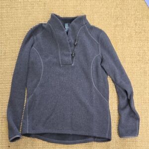 Gray The North Face Women's Knit Pullover with Faux Antler Buttons Size L